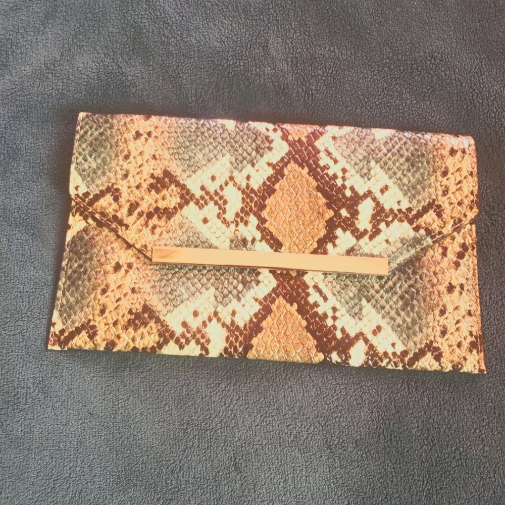 Snake Skin Clutch